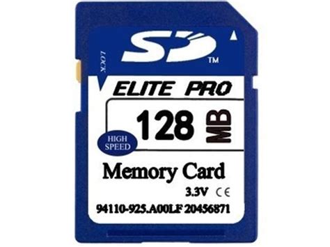 secure digital memory card 128mb